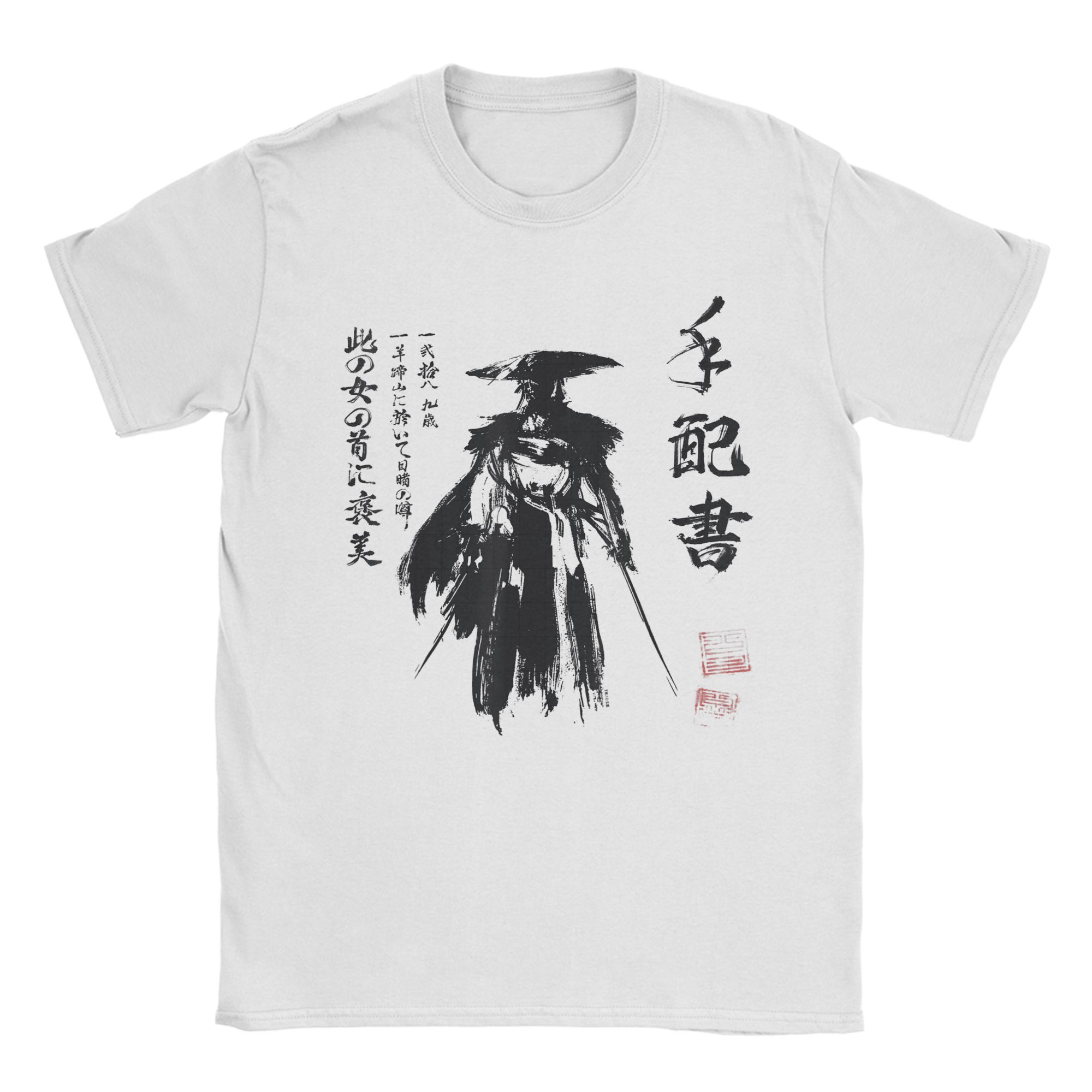 Poster Men Fashion - Ghost of Yotei Atsu Sketch Distressed