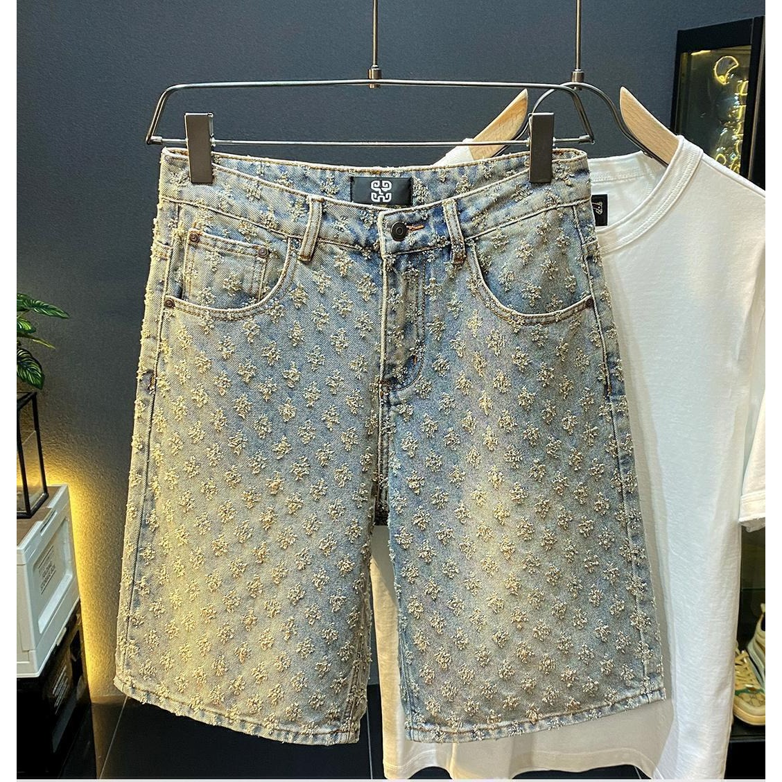 Men'S Fashion Videos - Summer High Street Denim Shorts Men's