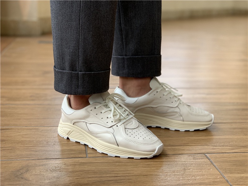 Men'S Fashion News - Round-toe Lace-up Casual White Thick-soled Men’s