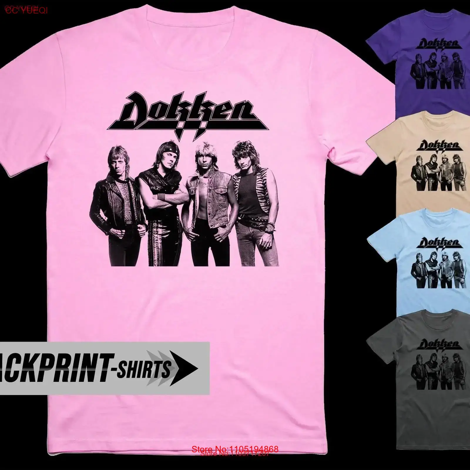 Poster Men Fashion - Dokken T Shirt cotton Men's all