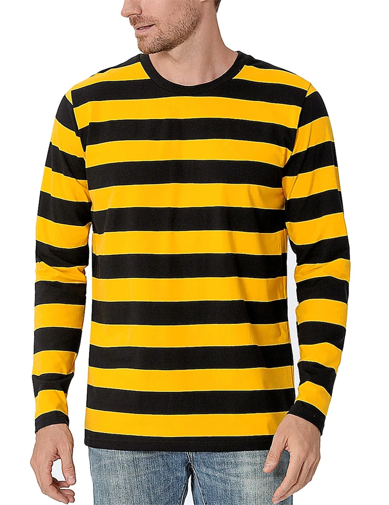 Contrast Stripe 3D Print Men L - Mens Fashion Summer 评论和价格