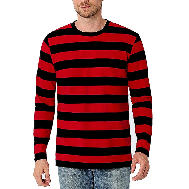 Contrast Stripe 3D Print Men L - Mens Fashion Summer 评论和价格