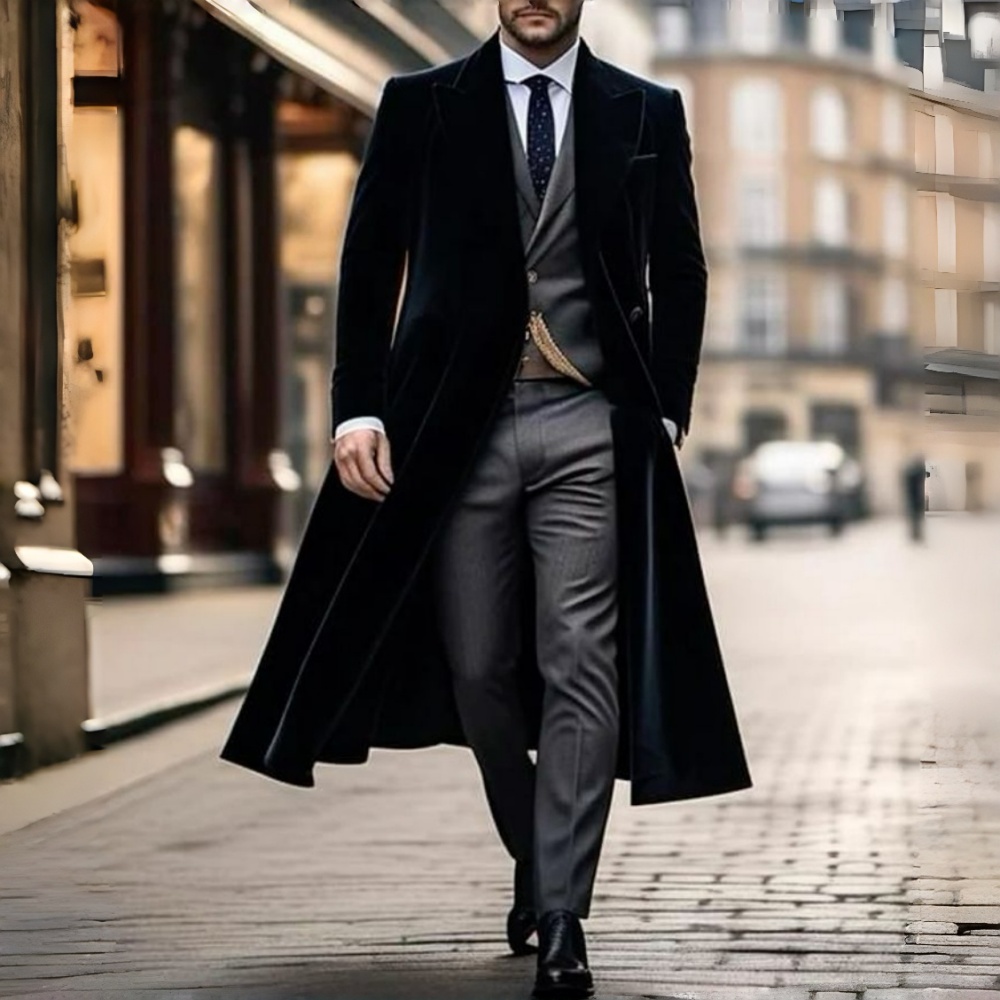 X Long Velvet Suit Jacket for  - Men'S Fashion X 评论和价格