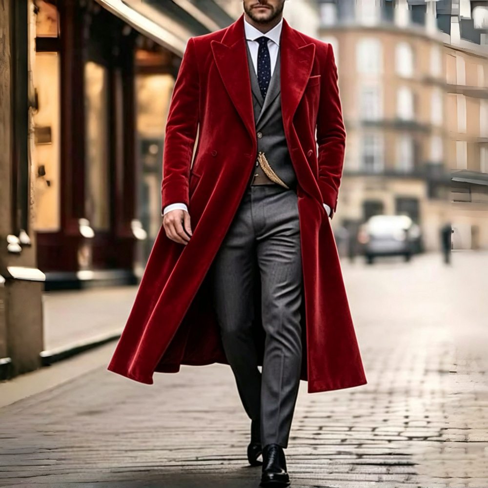 X Long Velvet Suit Jacket for  - Men'S Fashion X 评论和价格