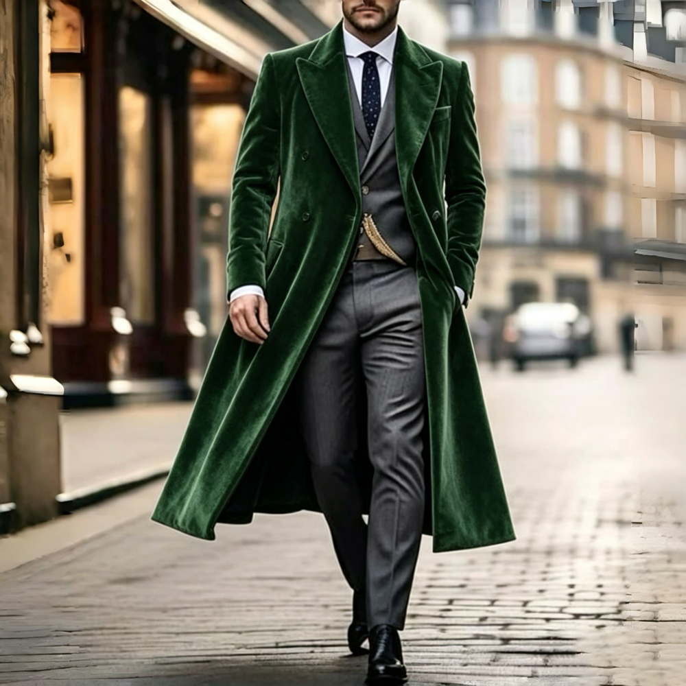 X Long Velvet Suit Jacket for  - Men'S Fashion X 评论和价格